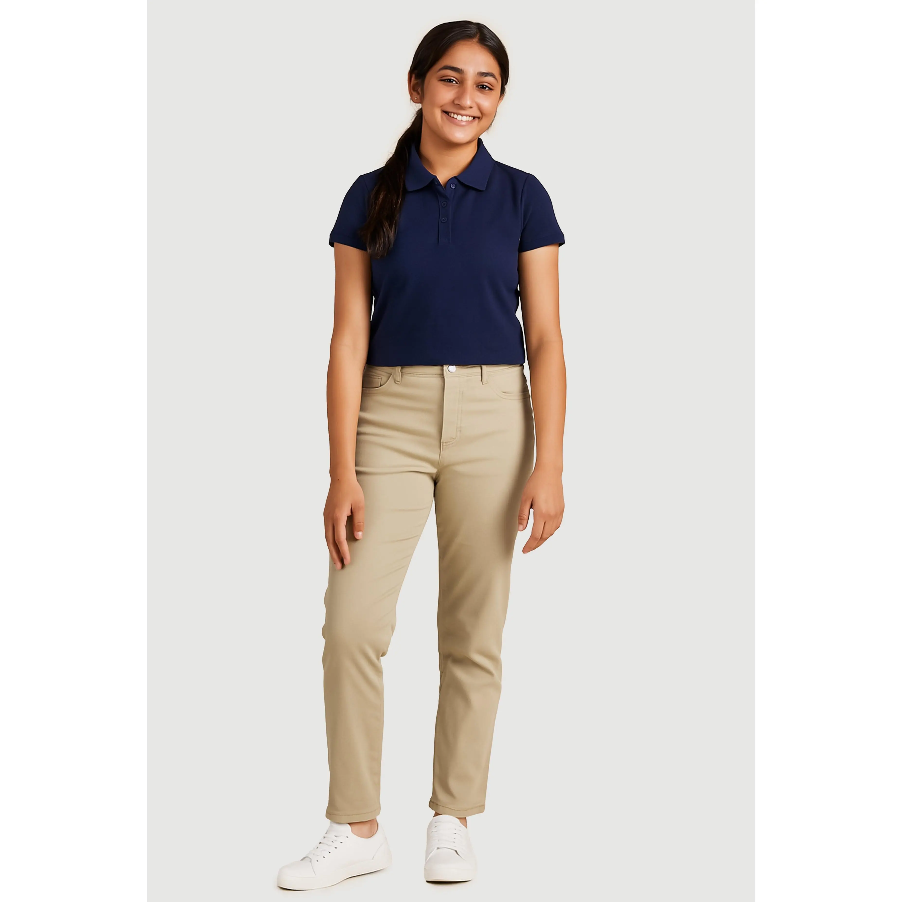 French Toast Junior 5 Pocket Stretch Uniform Pants