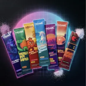 Reboot 3 Stick Sample Pack Choose Your Flavor 0 Sugar 5 Calories No Artificial Colors Calm Focus with L Theanine L-Tyrosine Energy Drink Beverage