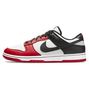 Nike NBA x Dunk Low EMB '75th Anniversary - Bulls Men's Classic Low-top Sneaker Bulls-themed Design All Seasons
