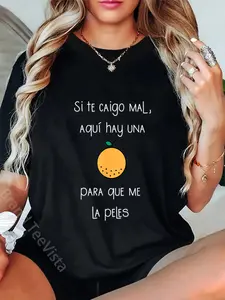 100% Cotton Camiseta Graciosa Para Latinos Hispanos Tee in Spanish. T-Shirt