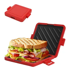 1PC Microwave Toastie Sandwich Maker, Reusable Grill, a must-have for the kitchen, Toastie Machine. Microwave power, bread humidity and thickness vary; adjust heating time and power based on bread type and taste