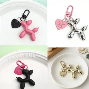 Puppy Keychain Car Pendant School Bag Accessory, Cute Pet Charm Gift for Friends, Stylish Animal Jewelry for Daily Use