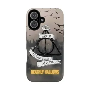 JIACC Harry Mystic Symbol Phone Case–Magical Triangle Forest Designfor iPhone 17 ProMax Plus Air 16 15 14 13 12 11 X XR & SamsungS25 S24 S23 S22 Ultra, Unique Gift Option