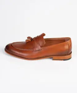 Chestnut Brown Tassel Loafers – 100% Turkish Leather