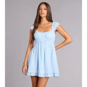 Sunshine State Of Mind Eyelet Mini Dress