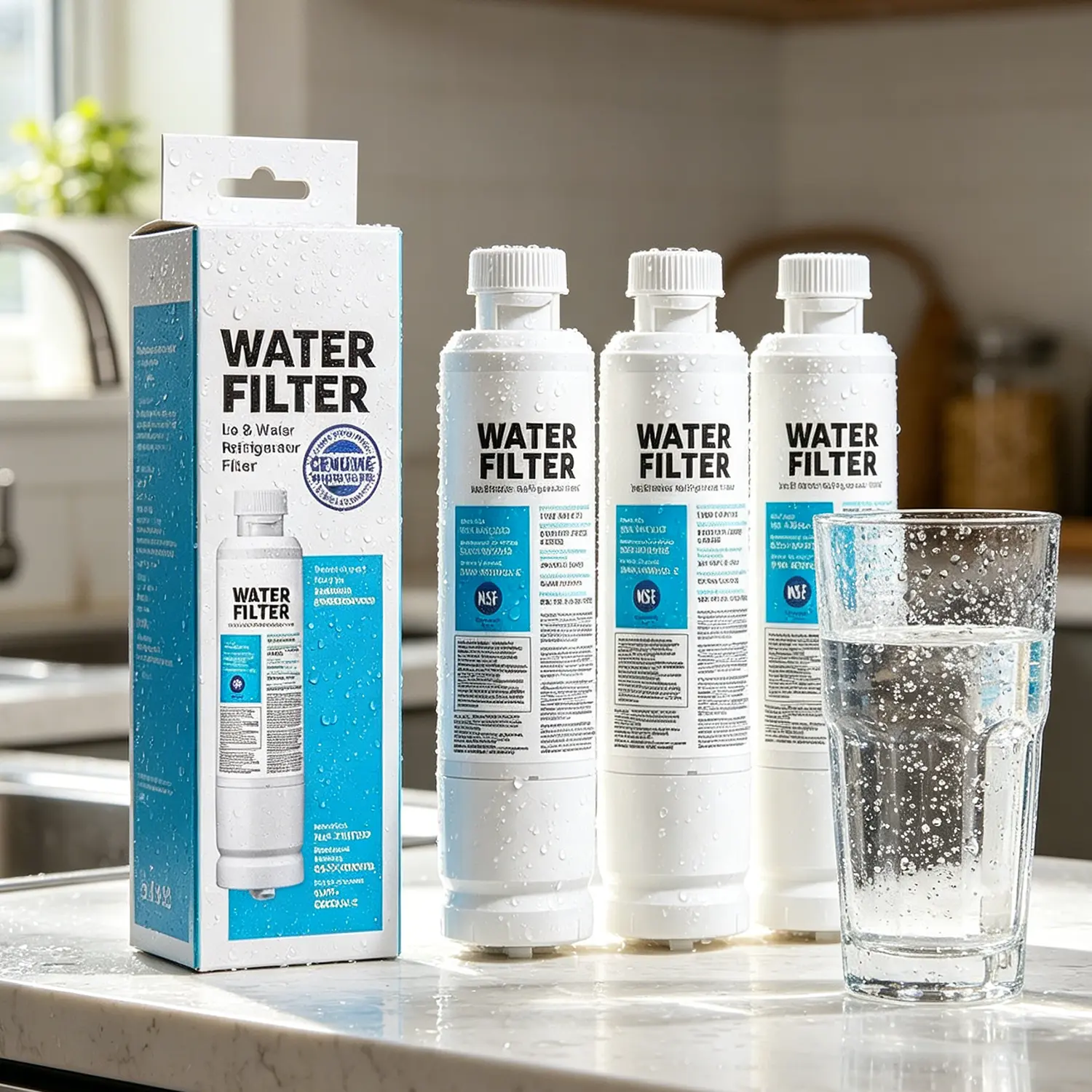 Compatible Replacement Water Filter for Samsung DA29-00020B, DA29-00020A, HAF-CIN, HAF-FIN – High Capacity 300 Gallon, BPA-Free, NSF/ANSI 42 & 53 Certified – Removes 99% of Contaminants