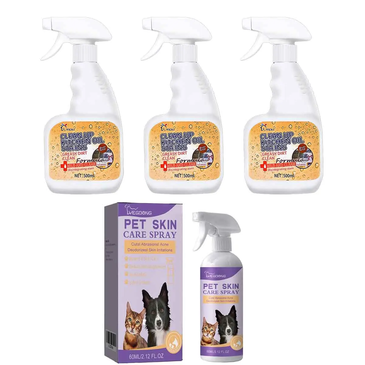 3 PC + Pet mite spray