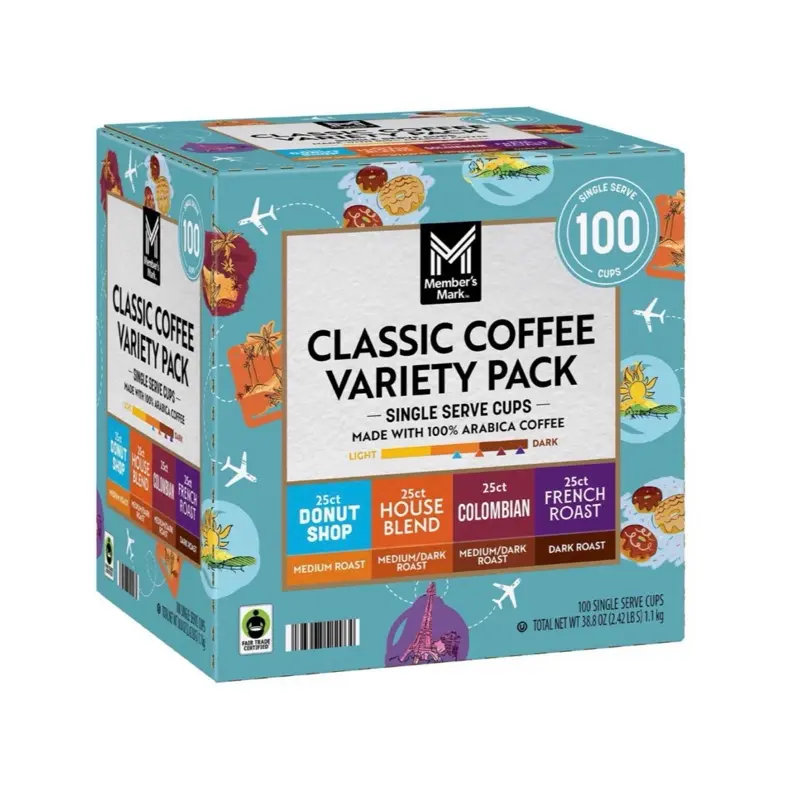 Member's Mark Classic Coffee Pods, Variety Pack, 100 ct.