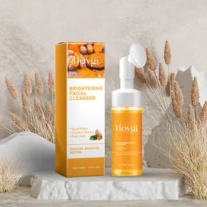 Turmeric Foam Facial Cleanser, Deep Purifying Hydrating Face Wash for All Skin Types Men Women