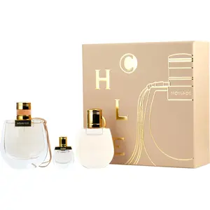 Chloe Nomade Set-Eau De Parfum Spray 2.5 Oz & Body Lotion 3.4 Oz & Eau De Parfum 0.17 Oz Mini For Women Chloe Nomade Set-Eau De Parfum Spray 2.5 Oz & Body Lotion 3.4 Oz & Eau De Parfum 0.17 Oz Mini For Women
