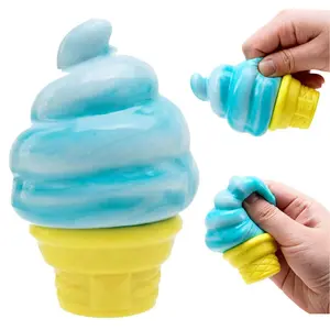 Ice Cream Squeeze Squishy, Ice Cream Squishy, Slow Rise Sensory Fidget Toy, Easter Basket Stuffers Party Favors