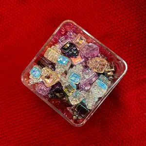 clear rhinestone perfume bottle shape beads