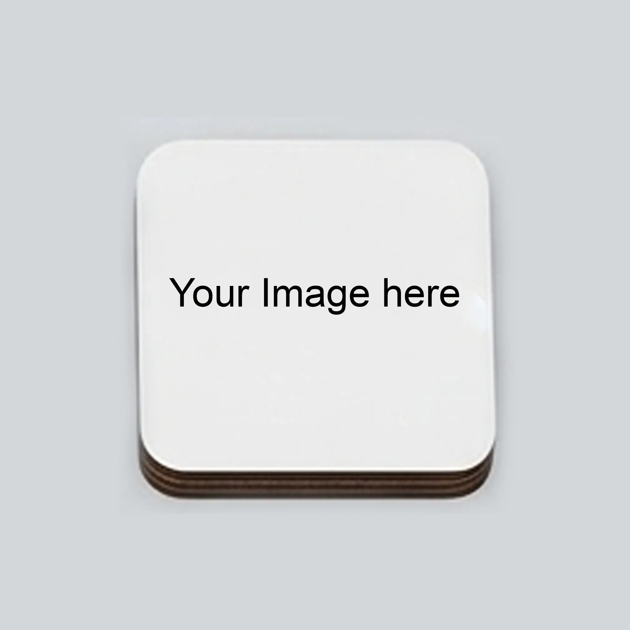 Custom Photo Gifts Square MDF Magnet, White, Sublimation Coating, 2.95 x 2.95 Inches, Personalized Refrigerator Magnet