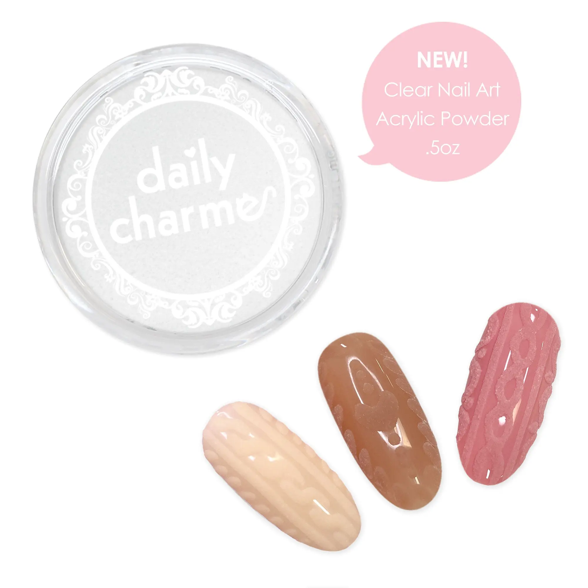 Acrylic Nail Powder / Crystal Clear / 15g
