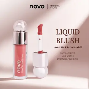 NOVO Soft Radiant Cheek Tint Liquid Blush Ultra Pigmented Natural Finish Long-Lasting 10 Shades 4.5g