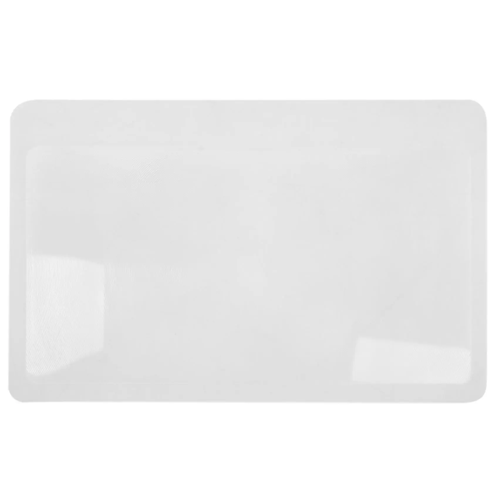 Portable 3X Magnification Hard Plastic Fresnel Lens Magnifying Glass, Credit Card-Sized Pocket Transparent Office Stationery Supply, 1x Card Magnifier Fresnel Lens Reading Aid for Home Bathroom Use