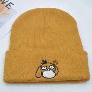 Psyduck Anime Beanie Hat, Winter Hats, Fall Hats, Unisex Adult, Gifts for Her, Gifts for Him, Kids, Knitwear, Menswear, Women's Clothing Accessories