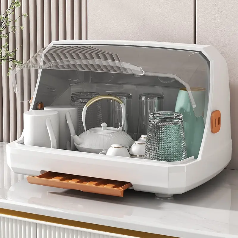 Plastic Cup Organiser, Home Storage Box and Rack for Kitchen Countertop Organization
