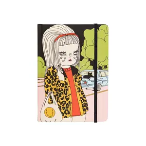 Valfré January Hardcover Sketchbook - 120 Blank Pages Art Journal, 8.25" x 6.25" x .75", Thick 160 gsm Paper, Storage Folder, Elastic Band Closure