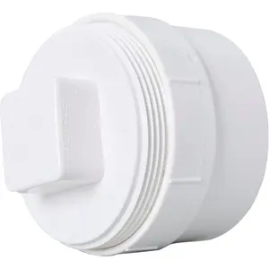 3" Pvc Sewer Cleanout Adapter With Plug Pipe Cover Cap Fitting,Pvc Dwv Flush Sewer Cleanout Cap For Drainage Piping System (3 inch)