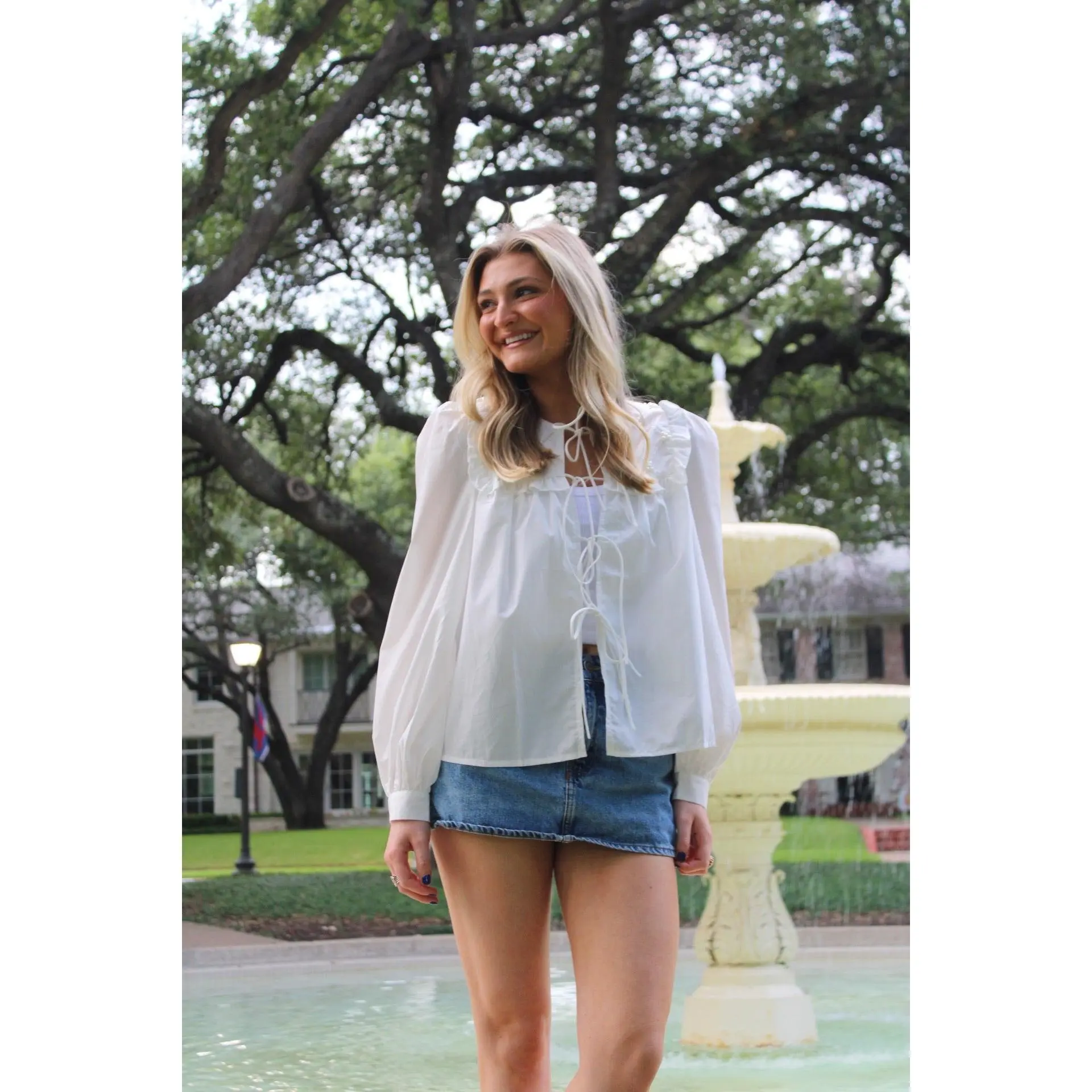 Sabrina Scalloped Top