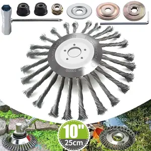 10/6/5/4 inch Stainless Steel Wheel Lawn Mower Saw Blade Cutting Disc Grass Trimmer Head Cutter Garden Power Tool Accessories