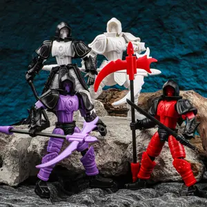 Skeleton Warrior Action Figure Assembly Kit, Articulating Figures, Creative Playset for Kids, Home Decor Toy, Game Scene Simulation, Fun DIY Craft Project