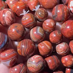 Single-bead Mexican Agate bracelet.