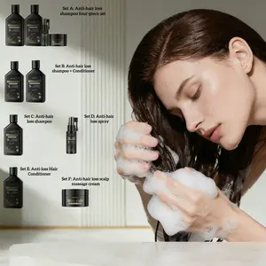 Professional Anti Hair Loss & Hair Growth  Haircare Set, Shampoo, Conditioner & Hair Growth Serum, Activate Hair Follicles, Strengthen Hair Roots, Reduce Hair Breakage, Ideal for Thinning Hair, Thicker Hair & Receding Hairline for Men and Women