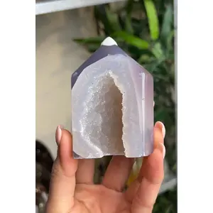 Shimmery Amethyst Amethyst Geode Tower