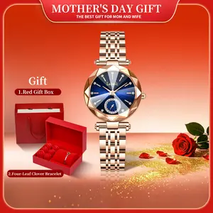 【Mother's Day gift】Elegant Watch LA729, Luxury Ladies' Watch, New Year's Gift, Diamond Dial, Waterproof and Scratch resistant Adjustable Strap, Fashionable Design Suitable for Various Occasions