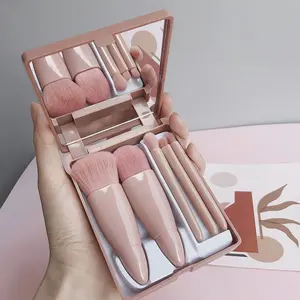 Makeup Brush Set, 1 Set, Dusty Rose Pink Color, Professional Foundation Blending Eye Shadow Contour Powder Brush Kit, Soft Synthetic Bristles, Fluffy Face Brushes, Travel & Daily Makeup Tools