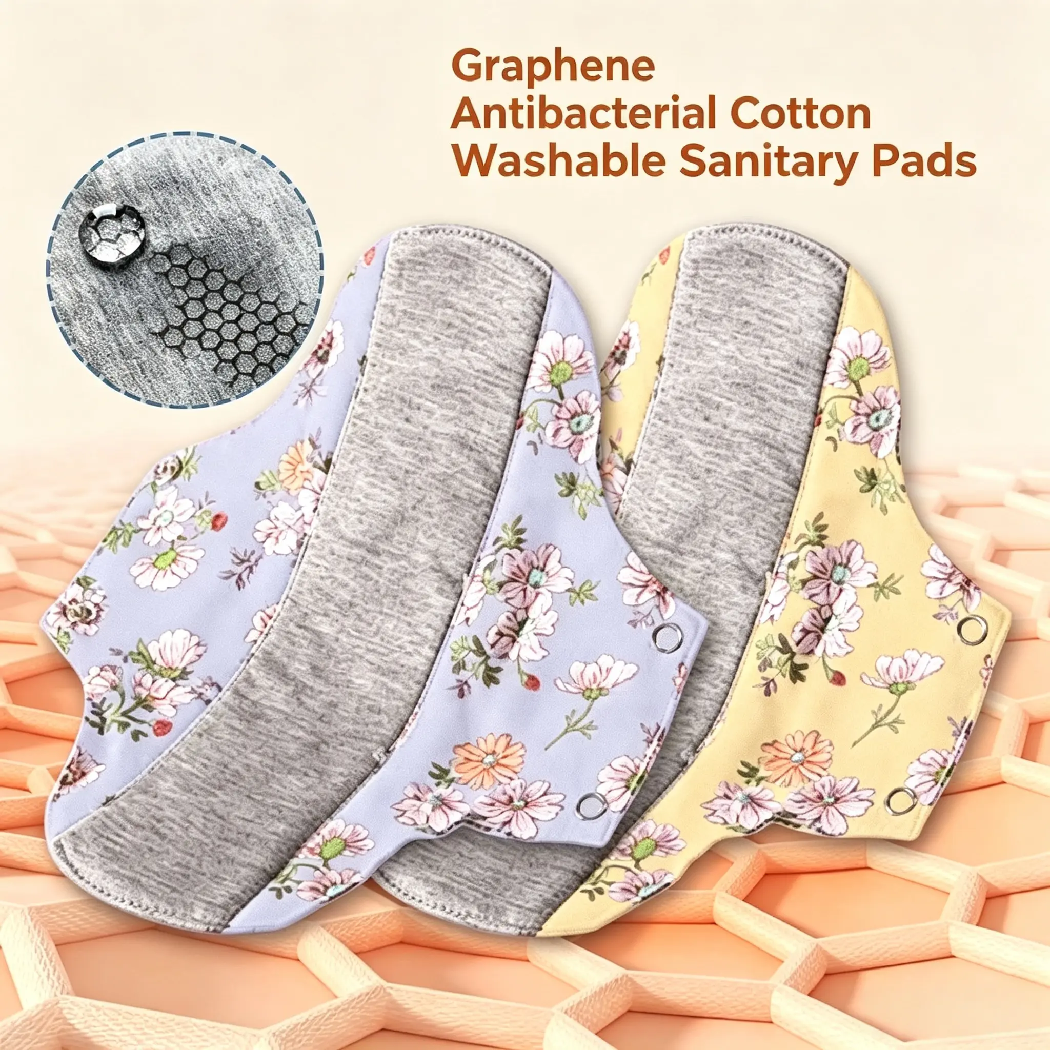 Women's Reusable Graphene Fabric Incontinence Protective Pads & Liners - Waterproof, Breathable, Antibacterial, Eco-Friendly, Moisture-Absorbent, Lightweight, Durable Washable Set (12Pcs, Not for Menstrual Use)