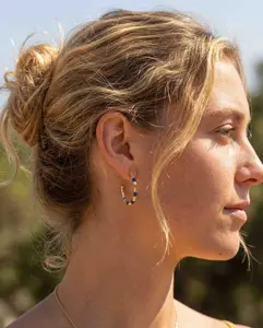 Summer Camp Earrings ~ Salty Pendants - Blue