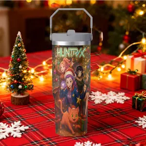 Portable 30oz Stainless Steel Vacuum Insulated Travel Mug with Lid, Perfect Valentine's Day Gift, Christmas Gift, Halloween Gift,HUNTRIX