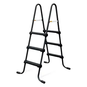 Funsicle 36" SureStep 3 Stair Outdoor Above-Ground Swimming Pool Ladder, Black