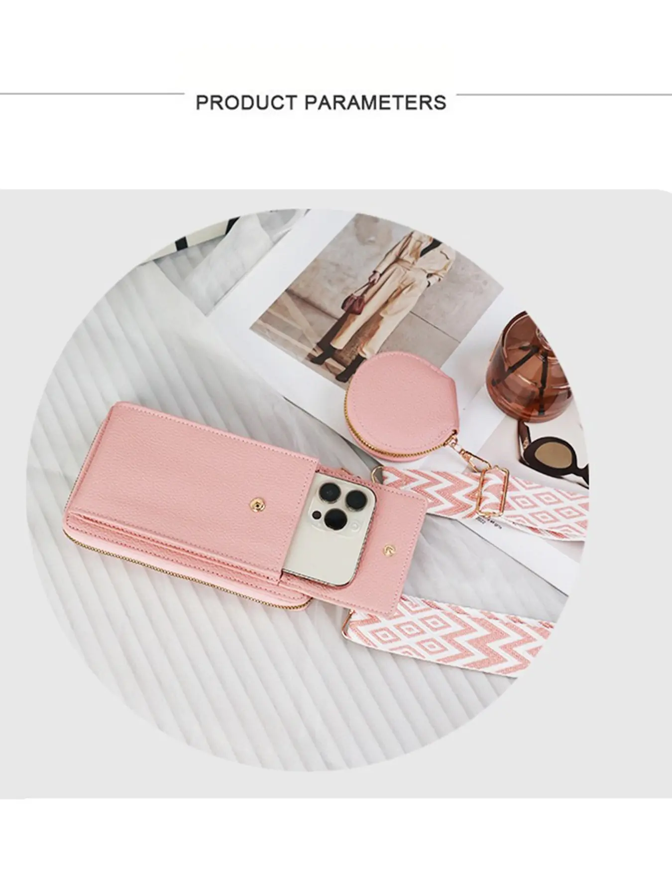 Women's Small Crossbody Bag, Plain PU Leather Shoulder Bag, Waterproof Phone Wallet, Fashionable Practical Accessory, All Seasons