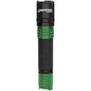 212 MAIN Compact Green USB Rechargeable Tactical Flashlight with Holster, Tactical Light for Home Improvement & Building Supplies Use