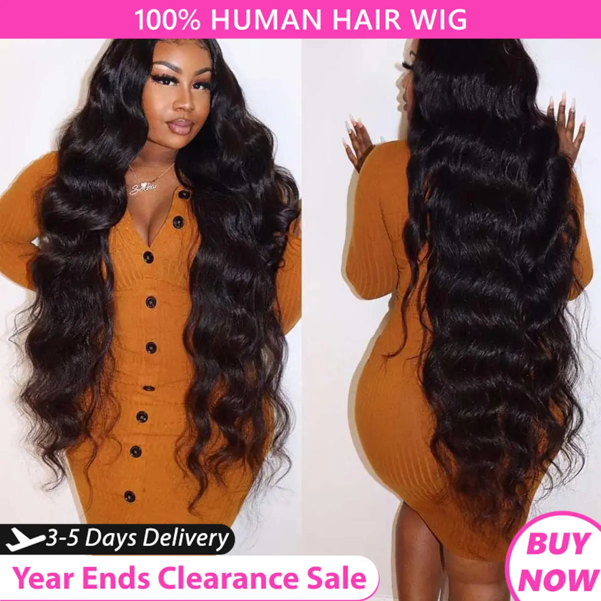 MYLOCKME Hair Glueless Wigs Human Hair Pre Plucked Pre Cut For Beginners 5X5 HD Transparent Lace Closure Wigs 180 Density Body Wave Wig Springtok  #SummerVibes#tiktokshopspringglowup