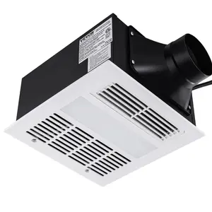 VEVOR Bathroom Exhaust Fan, TikTokShopBlackFriday, 1500W Heating, 110 CFM High-Efficiency Ventilation, 1.5sones Low Noise Operation, Energy-Saving Bathroom Ceiling Fan, No Need For Attic Access, For Various Ceilings