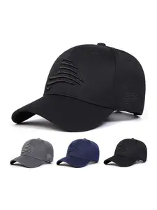 Unisex American Flag Baseball Cap, Adjustable Sun Protection Hat, Casual Outdoor Sports Cap for Spring & Fall Travel Beach Activities
