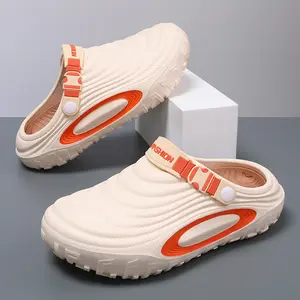 2026 New Men’s Outdoor/Indoor Non-Slip Wear-Resistant Thick-Soled Height-Increasing Versatile Two-Way Clogs