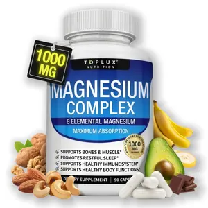 5P-Toplux Magnesium Complex 8 Essential MagnesiumSupplement 1000mg  Vitamin Dietary Edible Bathroom