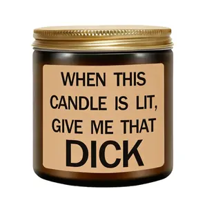 Funny Gifts for Men,Him - Birthday Gift for Fiance,Couple,Husband - Valentines Day Gifts for Him,Naughty Fathers Day Anniversary Engagement Gift for Husband,Vanilla Lavender Candle, Scented Candle