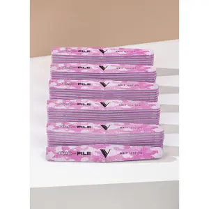 Nail Files - 100/100 Grit (50 Pack) for Manicure & Cuticles