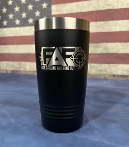 FAFO 20oz Tumbler - Laser Etched Design for Kitchenware and Drinkware