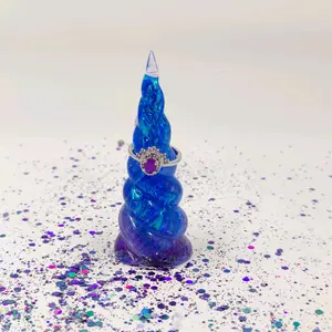 Unicorn horn ring holder.
