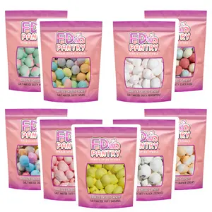 Freeze Dried Salt Water Taffy Candy Snack Candies Sweet Treat  Crunchy  Tangy Banana, Watermelon, Dessert Cream, Orange, Strawberry, Cinnamon,