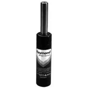 Associated Spring Raymond 19mm Diam, 50mm Max Stroke, Yellow Nitrogen Gas Spring Cylinder 90mm Body Length, 142mm OAL, 270 Lb Full Stroke Spring Force, 2,600 psi Initial Charge R19-050 YE