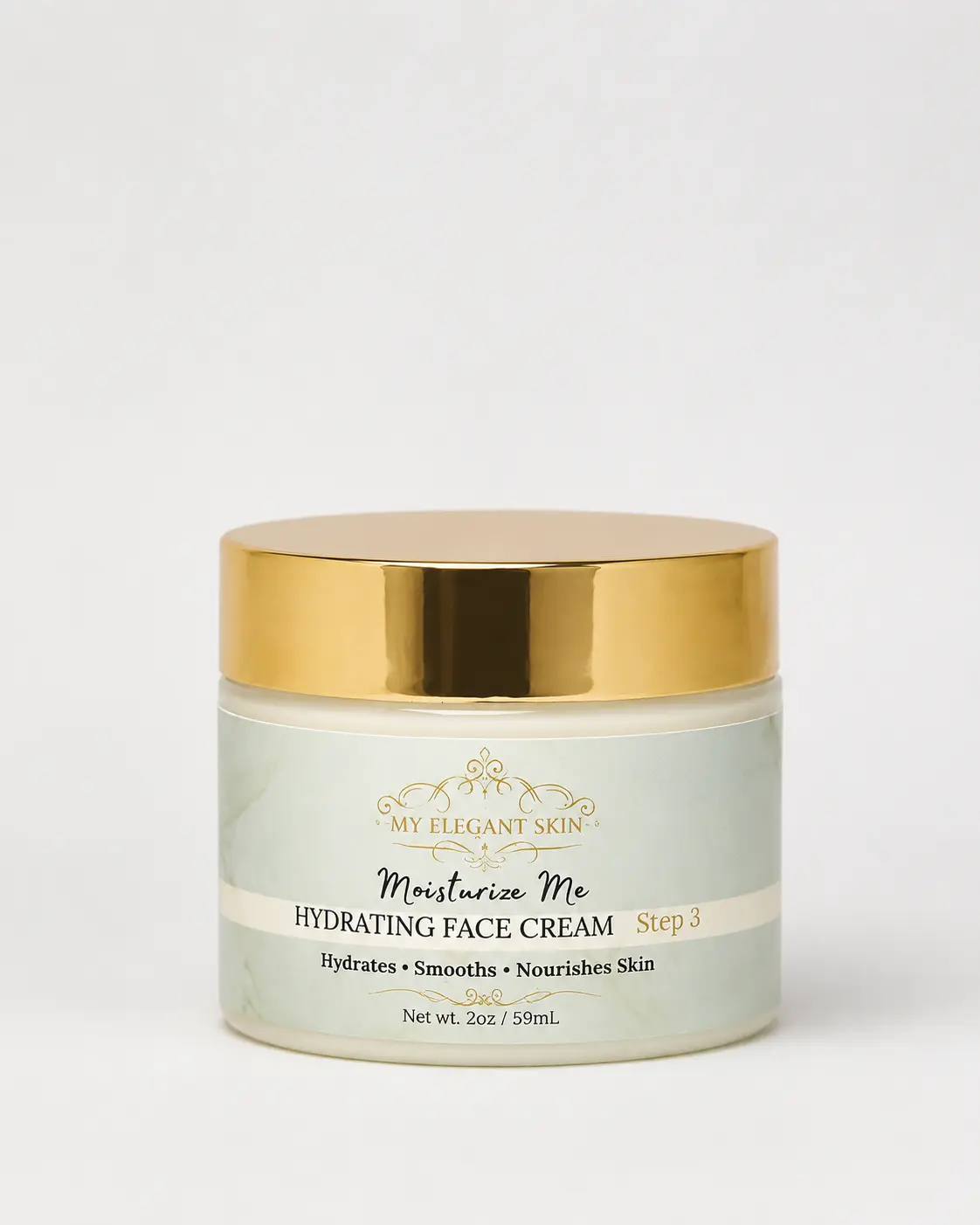 Hydrating Face Cream – Hyaluronic Acid + Vitamin C Moisturizer (2oz)